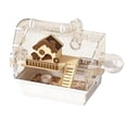 thumbnail image 1 of villa pour Animaux en Acrylique avec Grande Roue de Course, Bouteille d'Eau, cage pour hamster, 1 of 6