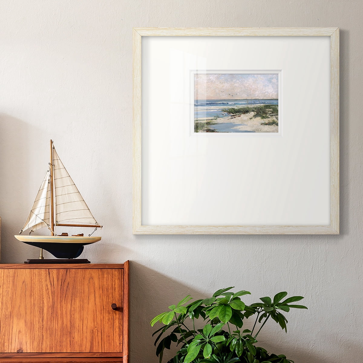 Soft Morning SeaPremium Framed Print