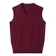 thumbnail image 2 of pstuiky Camisetas sin mangas para hombre, Suéter elástico de cuello redondo tejido en color liso para hombre Chaleco para hombre m, 2 of 4