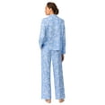 thumbnail image 4 of Aria Women's 100% Cotton Flannel Long Sleeve Notch Collar Pajama Set, Sizes XS-XXL, 4 of 6