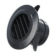 thumbnail image 1 of Black Abs Round Ventilation Hose Diffuser Grille Cover Wall Ceiling Mounting 75Mm, 1 of 10