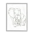 thumbnail image 5 of Stupell Industries Elephant Family Holding Trunks Minimal Linework Black Framed, 16 x 20, Design by Ziwei Li, 5 of 5