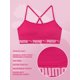 thumbnail image 4 of Bra Puma para niñas, paquete de 2 unidades, sin costuras, nailon y elastano, gris y negro, 4 of 5