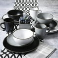 thumbnail image 7 of Gibson Home Rockaway Round Stoneware Dinnerware Set, Service for 4, White, 7 of 7