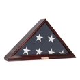 thumbnail image 1 of Bey-Berk International WD100 Flag Display Case for Memorial 5 x 9.5 ft. Flag &amp; Wall Mountable - Brown, 1 of 2