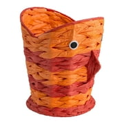 Allure Home Creations Fish Wastebasket - Orange/Red