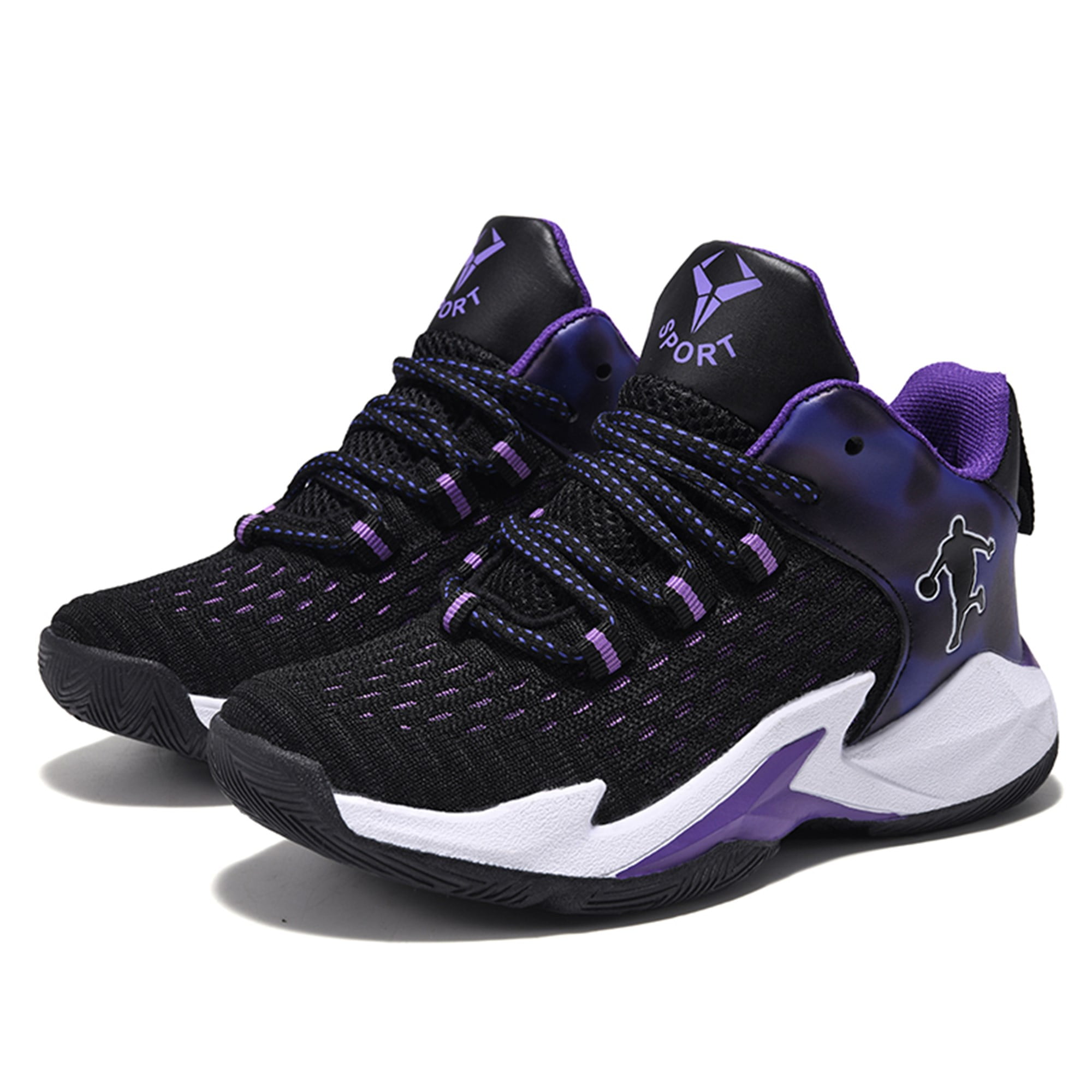 Purple black shoes shop