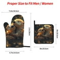 thumbnail image 2 of Salouo Adorable Otter Pair Hug for Oven Mitts and Potholders BBQ Gloves-Oven Mitts and Pot Holders Non-Slip Cooking Gloves for Cooking Baking Grilling (4-Piece Set), 2 of 6