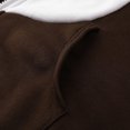 thumbnail image 4 of Kiplyki Hoodies for Men Velvet Christmas Antlers Hooded Color Block Sweater Jacket, 4 of 5