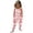 Hot Pink, variant on Toddler Girls Sleeveless Suspenders Floral Prints Romper Jumpsuit Clothes