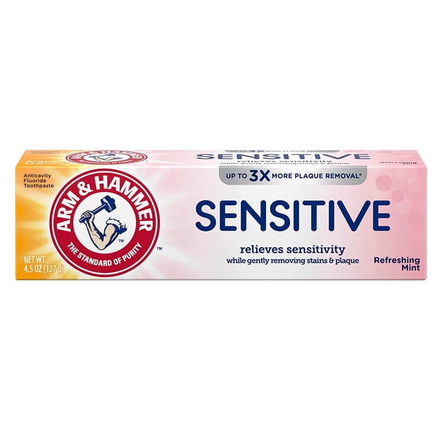 Pasta de dientes Arm & Hammer Sensitive Teeth & Gums 135 ml (paquete de 5)