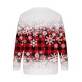 thumbnail image 5 of Qiopertar Mode Femmes T-Shirt à Manches Longues Col Rond Imprimé Chandail en Molleton Blouse Hauts Liquidation Livraison Gratuite à Moins de 5$ jusqu'à 90 % de Réduction, 5 of 5