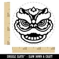 thumbnail image 2 of Chinese New Year Lion Dancer Head Self-Inking Rubber Stamp Ink Stamper - Fuchsia Ink - Small 3/4 Inch, 2 of 7