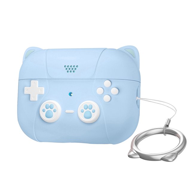 Concha De Audífonos Funda de silicona 3D para Audífonos, funda para Audífonos de gato para Airpods Pro 2nd Gen WDOplteas Para estrenar