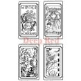 thumbnail image 2 of Deep Red Cling Stamp Set 2"x4"-vintage H, 2 of 4