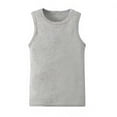 thumbnail image 6 of BFHHYA Tweens Boys Girls 3-Pack Cotton Tank Tops Sleeveless Round Neck Tops Solid Color Basic Undershirts for Youth 2-11 Years, 6 of 7