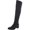 Black, variant on Naturalizer Womens Denny Leather Zip up Over-The-Knee Boots