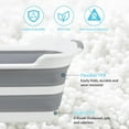 thumbnail image 6 of 7.13 Gal/27L Raised Collapsible Dog Bathtub with Drain Hair Catcher, Multifunctional Pet Washtub for Small to M Dog, Portable Puppy Tub Cat Shower Basin Laundry Basket Storage Organize Bucket, 6 of 16