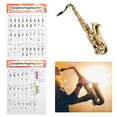 thumbnail image 1 of Gráfico de Dedos de Saxo, Tabla de Companación Entresión Clara de la Tabla de Dedos Básicos Guía Básica de Saxofón Para Principiando para Principiantes, 1 of 7