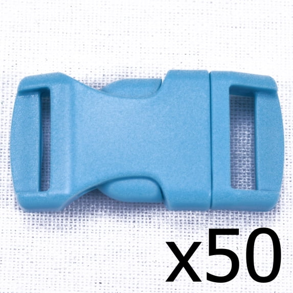 Turquoise 1/2 Inch Buckle - 50 pack - Great for Paracord