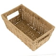 thumbnail image 2 of Simplify Dutch Weave Paper Rope Small Shelf Storage Basket, 2 of 9