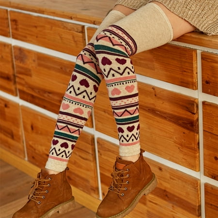 

qazqa girls ladies women thigh high over the knee socks long solid stockings warm