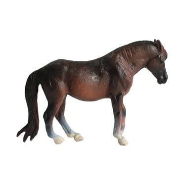 Mini Animal Adventure Horse – Hand Painted Realistic Figure from Deluxebase for Kids and Parties