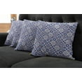 thumbnail image 5 of Ambesonne Moroccan Throw Pillow Cover 4 Pack, Old Retro Tiles, 24", Grey Blue, 5 of 5