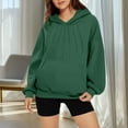 thumbnail image 6 of Besolor Oversized Hoodies for Women Pleated Long Sleeve Hooded Sweatshirts Tops Fall Winter Trendy Outfits, 6 of 7
