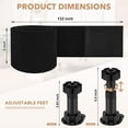 thumbnail image 6 of Under Couch Blocker for Pets &Toys, Under Bed Blocker for Furniture Gap Guard Stops Lost Toys, Adjustable Elastic Strap with Level Feet Easy Install Fits Right-Angle Furniture Legs (L132 H5), 6 of 9