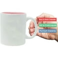 thumbnail image 3 of Dad Established Est. 2024 11-Ounce Ceramic Sublimation Coffee Mug with Gift Box, Light Blue, 3 of 3