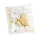 thumbnail image 3 of 100x adornos decorativos para pasteles, decoración de alimentos, aperitivos, bebidas, de cóctel, palillos de madera para frutas , pla Conejo, 3 of 9