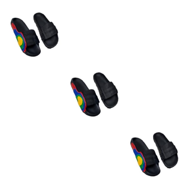 Sandalias Jumpingount 1 par de toboganes de verano para fiesta en la piscina Negro Tamaño 37-38