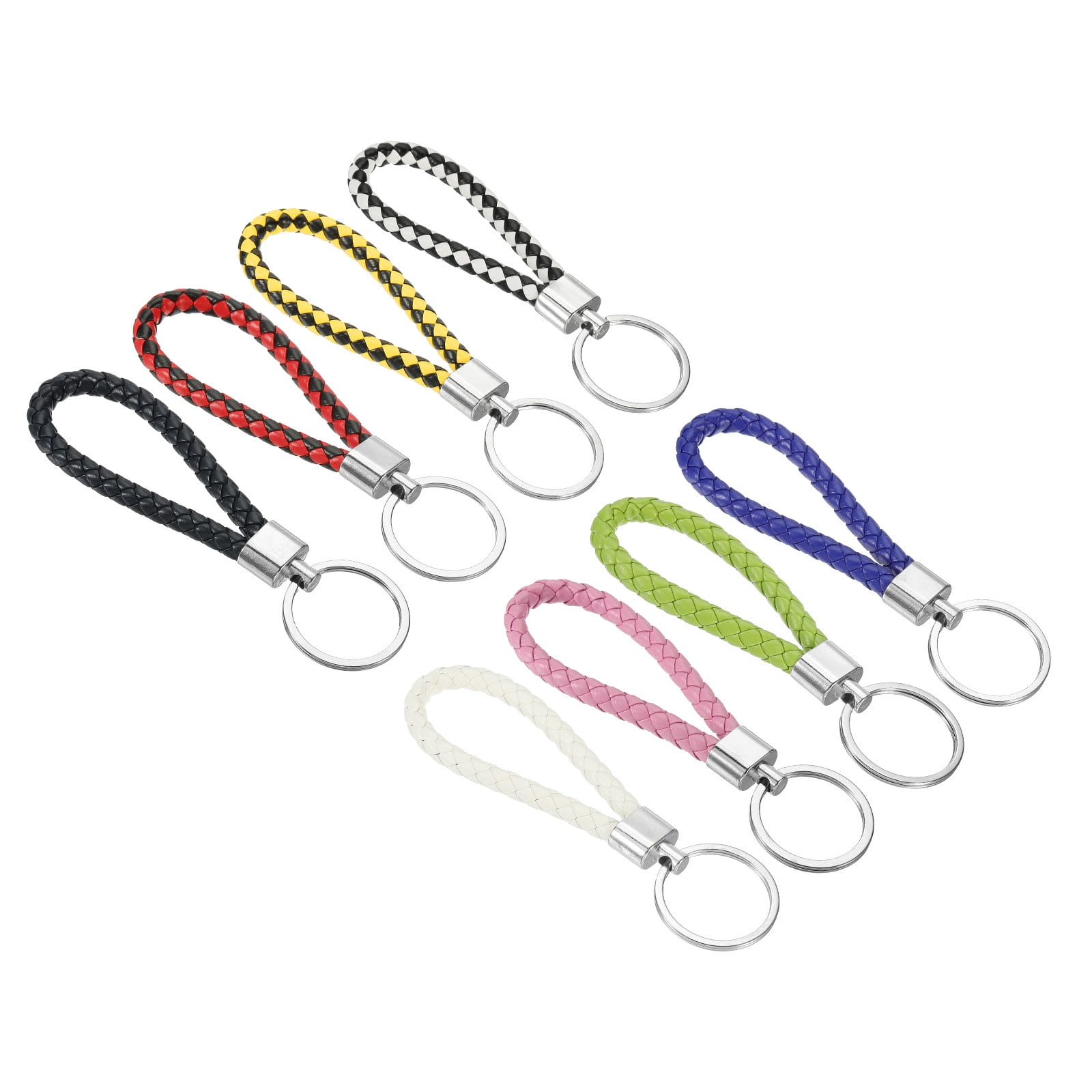 Spiral Key Chain Snap Belt Clip On PVC Stretch Coil Spring Keyring Safe Kids UK 