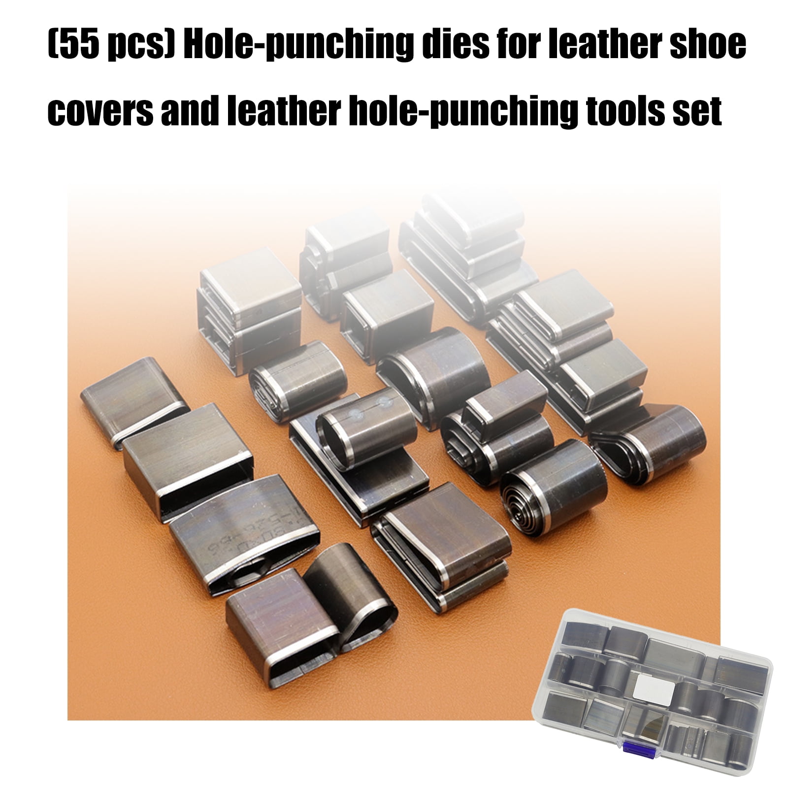 Steel Elliptical Hole Puncher with Multi-Purpose Tool for Leather Belts, Fabric