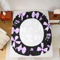 thumbnail image 5 of Feelyou Dreamy Princess Bow Twin Sheet Sets, Romantic Purple Rose Bedding, 3-Piece, 5 of 7