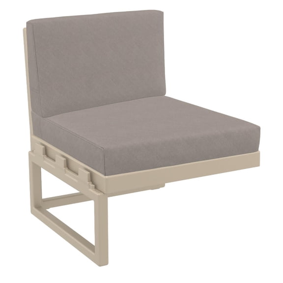 Compamia Mykonos Extension Taupe with Acrylic Fabric Taupe Cushion