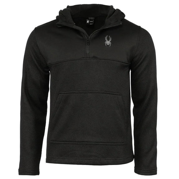 Spyder Men's Ray Half Zip Pullover Hoodie Black / M