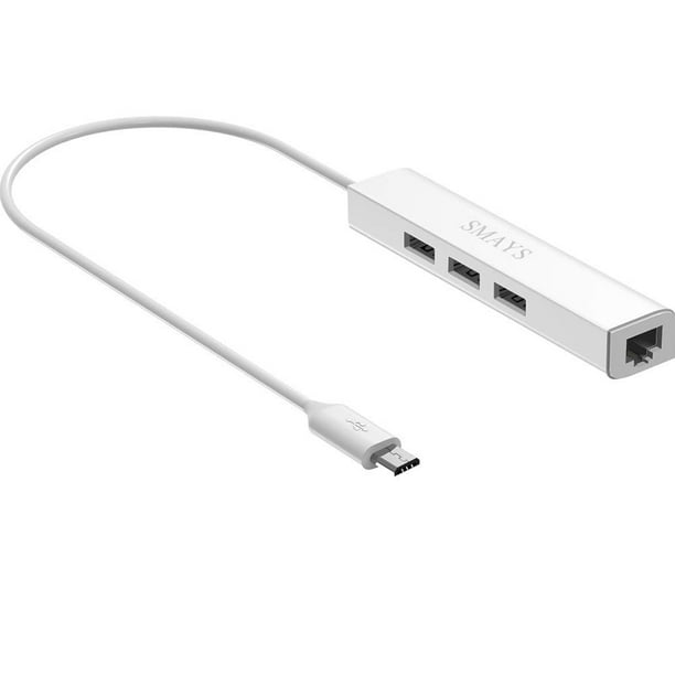 Adaptador Ethernet micro USB OTG Hub para Raspberry Pi Zero