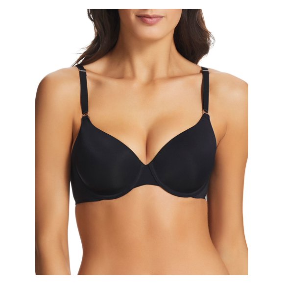 FINE LINES Soutien-gorge Armatures Noir Plongeant Sans Ban 38E