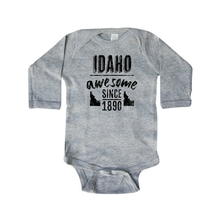 

Inktastic Idaho Awesome Since 1890 Gift Baby Boy or Baby Girl Long Sleeve Bodysuit