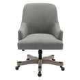 thumbnail image 2 of Bradwell Office Chair-Fog Brown Fabric -Rustic Wood Base-Semi Asm, 2 of 9