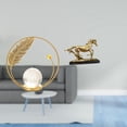 thumbnail image 2 of Escultura De Caballo De Metal Con Forma De Bola De Cristal, Figura Artística, Adorno Coleccionable, Estatua, Soporte Para Escritorio, Sala De Estar, Dormitorio, Oficina, Pasillo, Chimenea,, 2 of 8