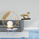 thumbnail image 2 of Estatua de bola de cristal,Estatuas de bolas de cristal para decoración del hogar,escritorio interior,Escultura de bola de cristal Figura de hierro Decoración,Figura de caballo,Escultura de, 2 of 8
