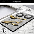 thumbnail image 3 of Madesmart Dish Mat, Drying Stone Collection, Accelerates Moisture Evaporation, Natural & Mineral Materials, Non-Slip Base, Carbon, Best Used for Everyday Kitchen Organization, 3 of 8