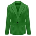 thumbnail image 4 of Baberdicy Women's Formal Blazer, Office Business Long Sleeve Suit Jacket , Women's Blazer Coat, Solid Office Jacket, Professional Layer Mint Green M, 4 of 5