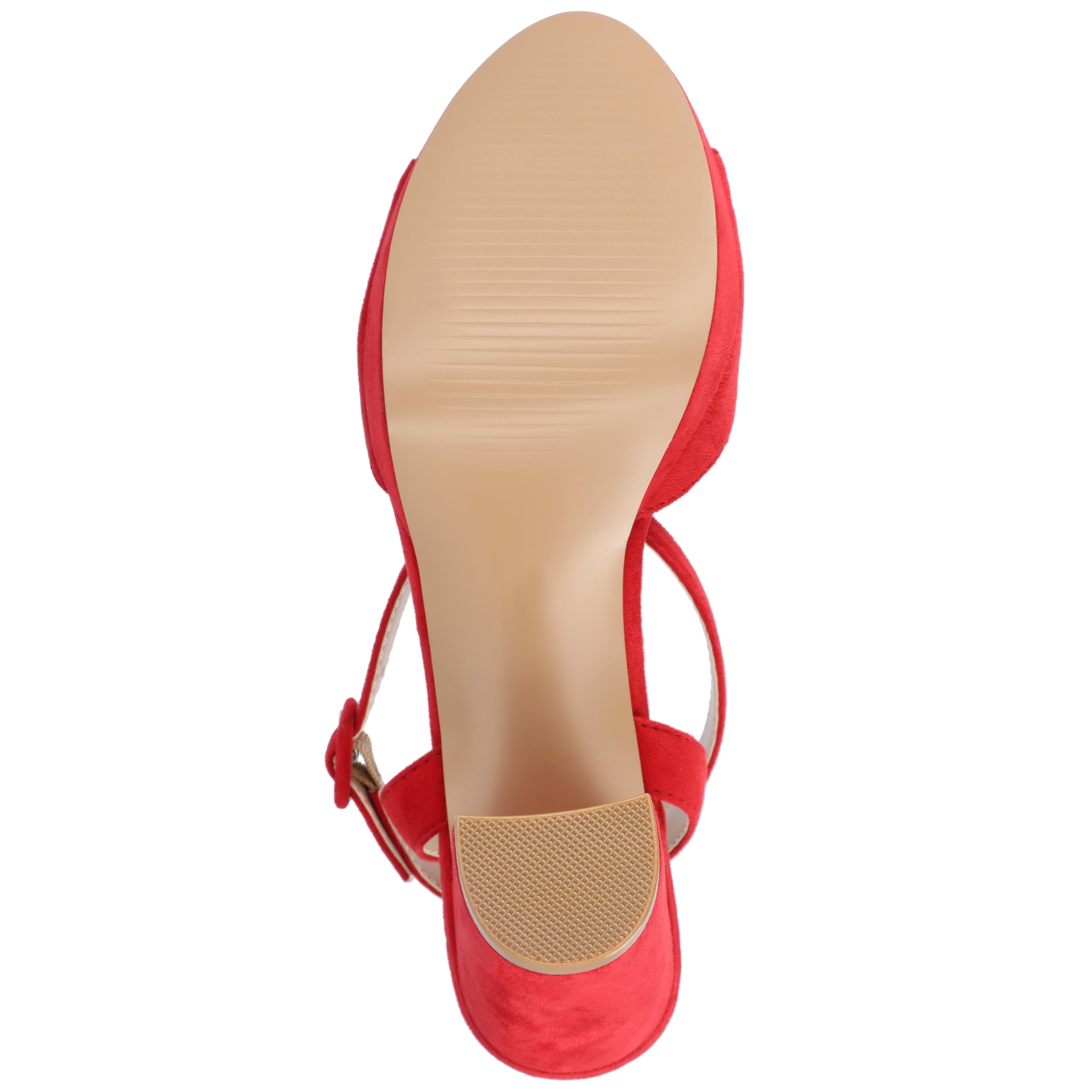 Journee Womens Nairri Vegan Leather Platform Heel Dress Sandals, Widths Available