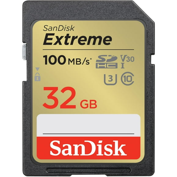 Tarjeta de memoria SanDisk Extreme SDHC 32GB C10 U3 V30 4K UHD