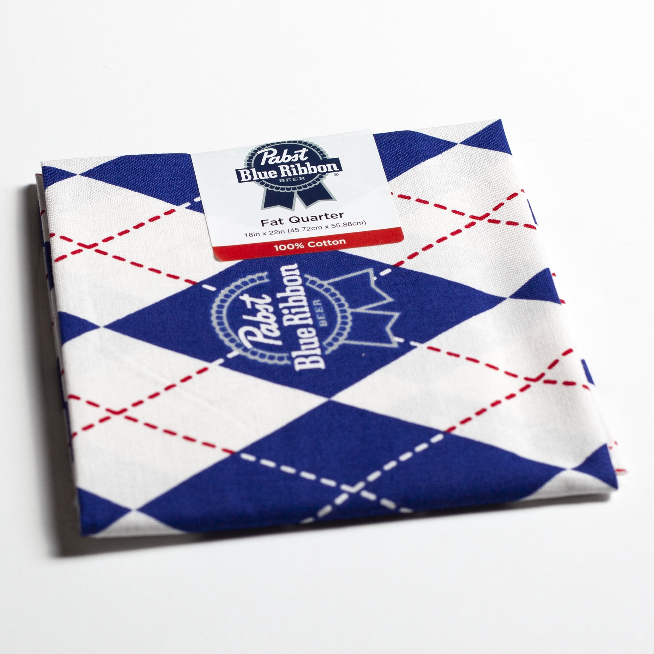 (2 pack) Pabst Blue Ribbon, Fat Quarter Sewing & Craft Fabric by the Quarter