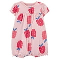 thumbnail image 2 of Carter's Baby Girls' Snap Up Cotton Romper (9 Months, Raspberry Pink), 2 of 2
